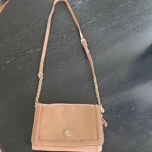 Tory Burch Tan Leather Crossbody Bag